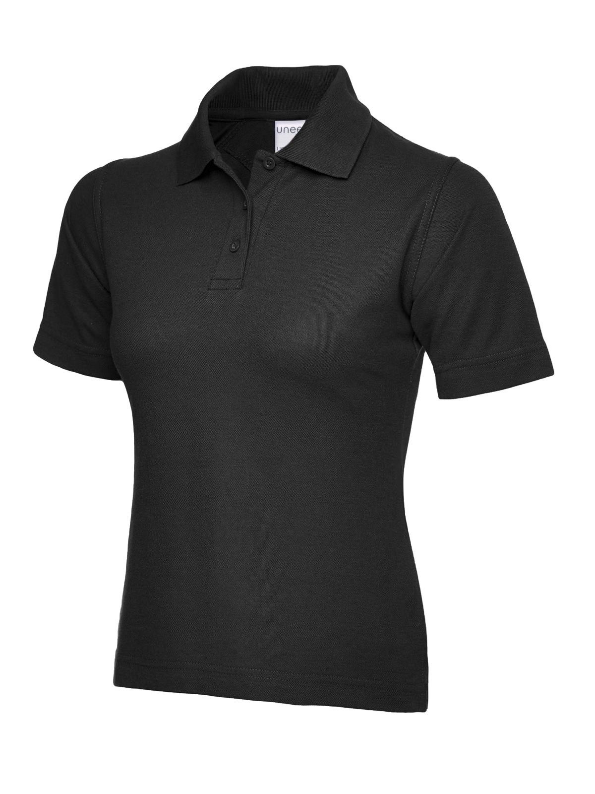 Uneek Women’s Work Ultra Cotton Polo Shirt Knitted Collar & Cuffs Size XS to 3XL