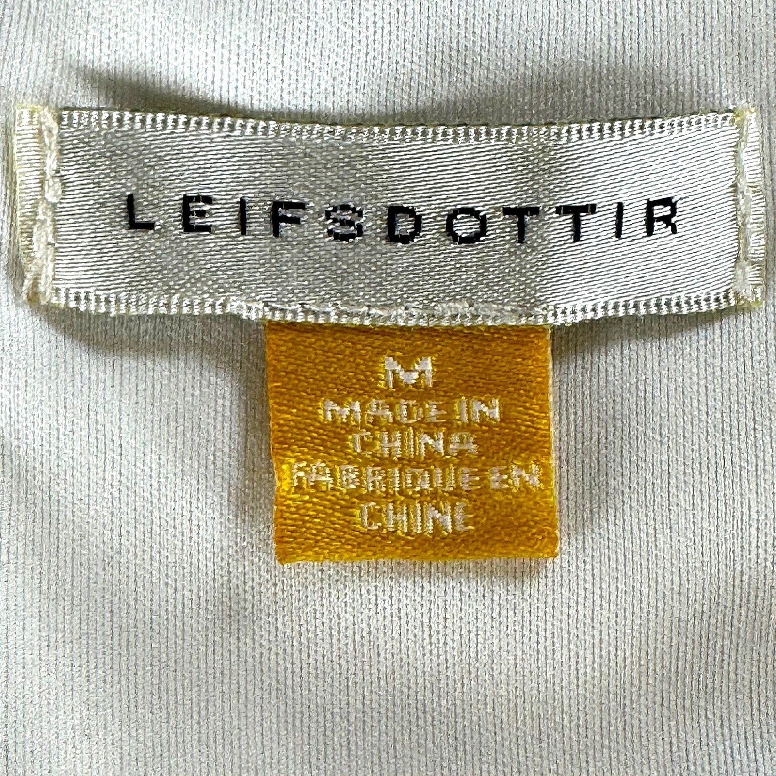 Leifsdottir Ivory Faux Fur Textured Top Womens M Anthropologie Zip Back Lined