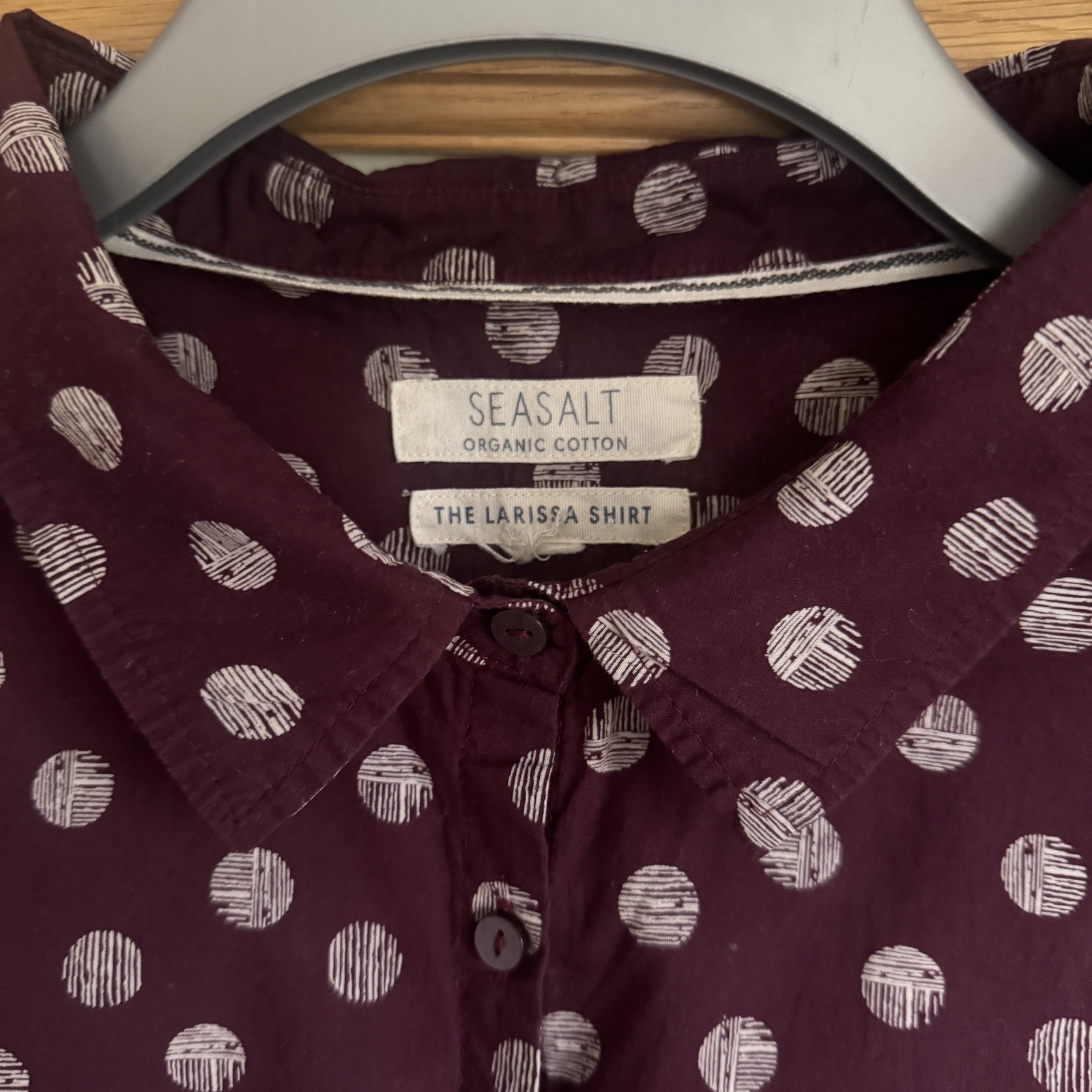 SEASALT LARISSA ORGANIC COTTON SHIRT.. size 16.