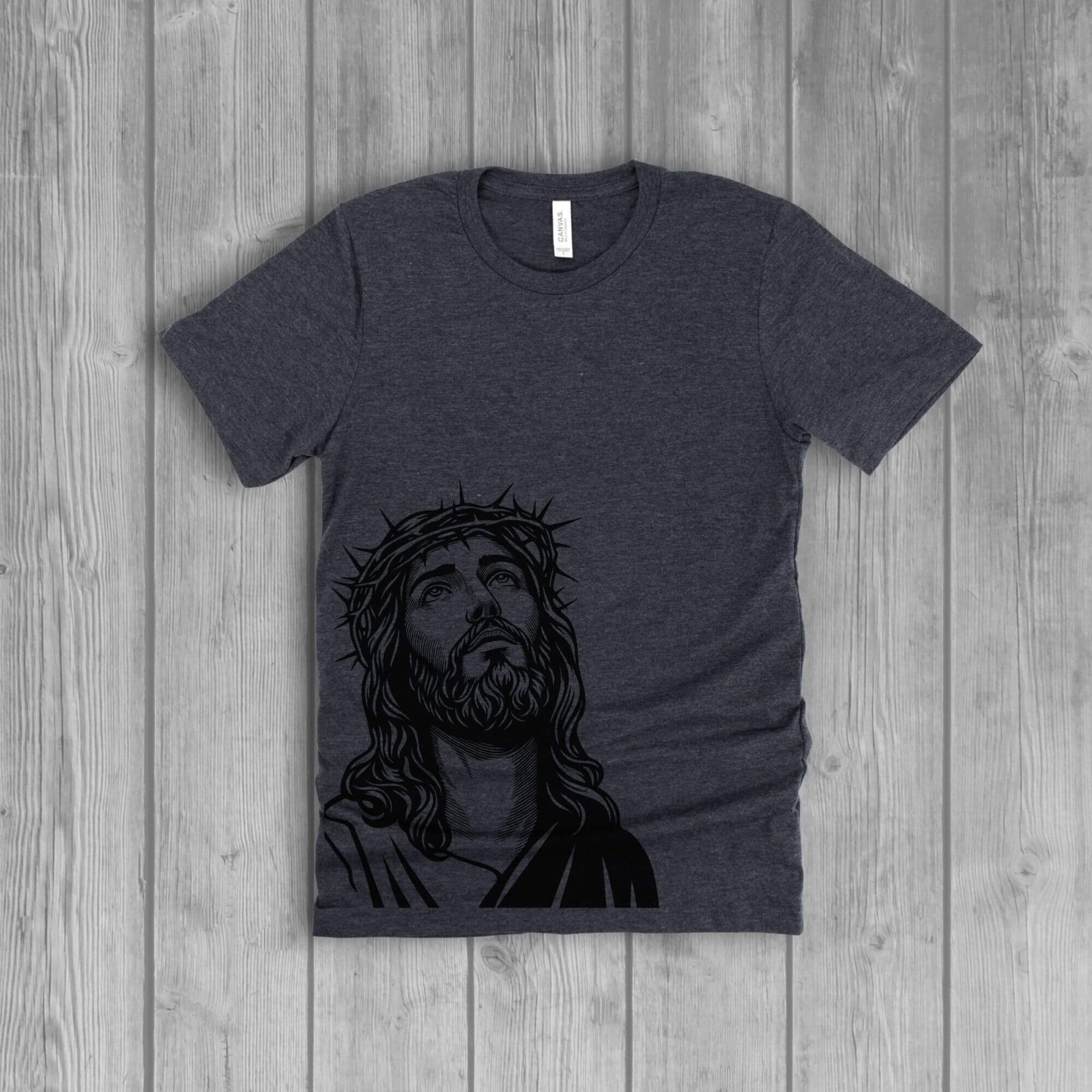 Christ Jesus Portrait T-Shirt for Women, Christian Religious, Unisex Fit