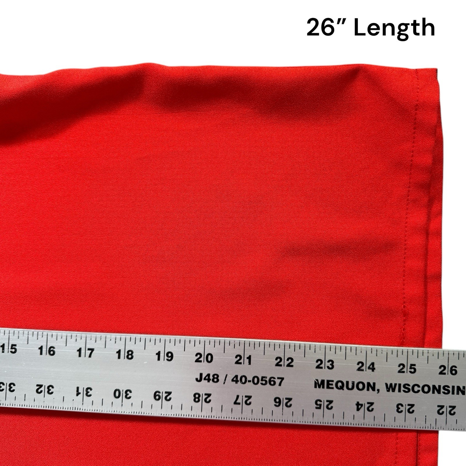 Red Ruffle Puff Shoulder Sleeve Blouse Tie Back Lightweight Women Plus Size XXL