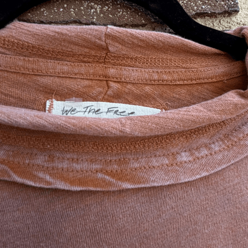 Free People We The Free Women’s Long Sleeve Regan Tee sand M NEW