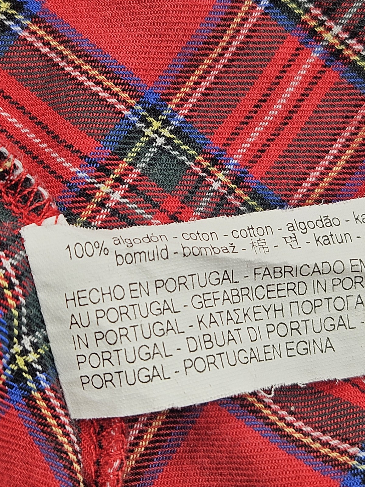 Zara Womens Medium Red Tartan Plaid Asymmetric Button Down Tunic Shirt