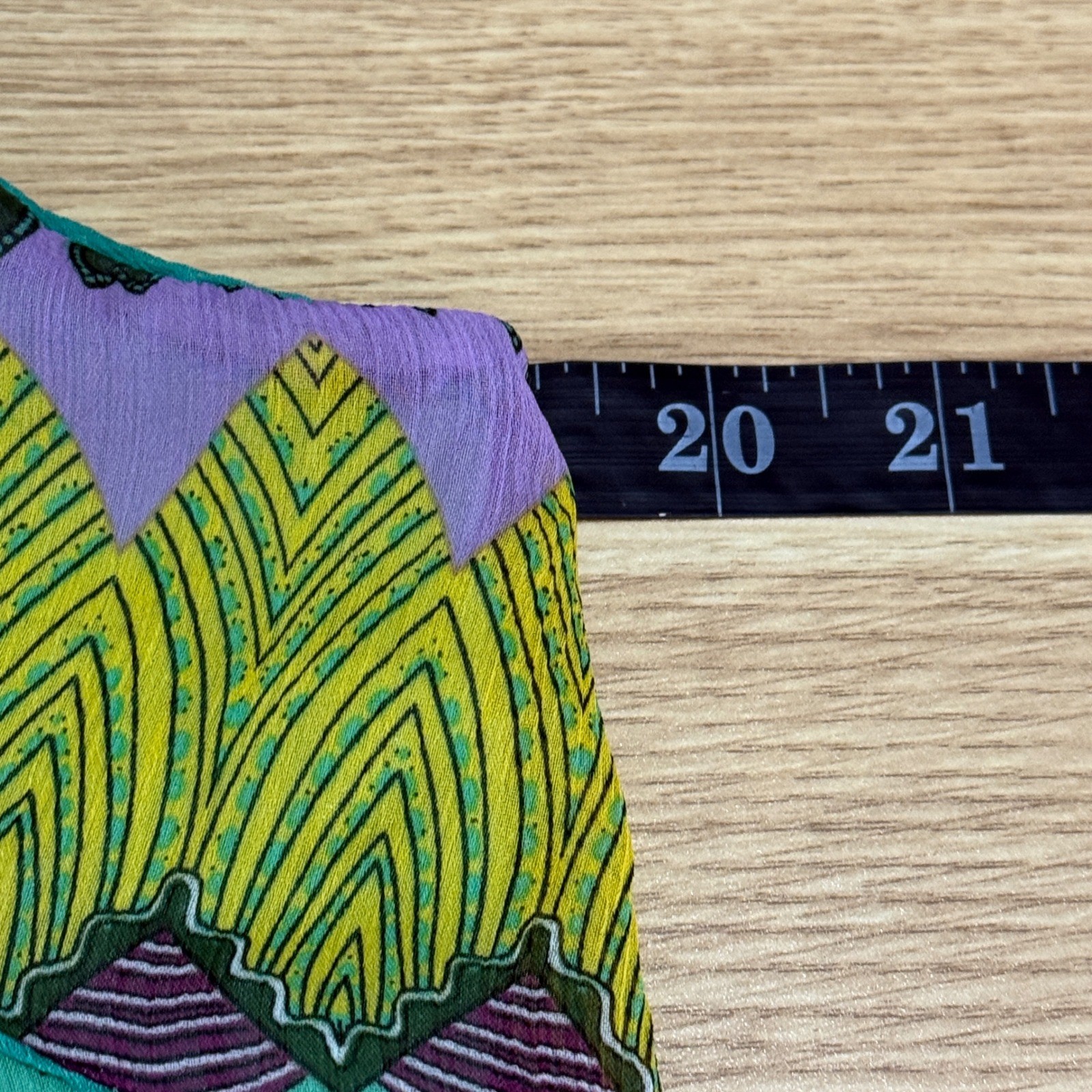 y2k / 2010s Patchwork Tank Top Womens sz L Boho Fairy dopamine colorful festival