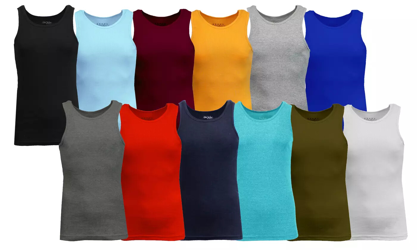 Unisex Heavyweight Combed Cotton Ribbed Tank Top TAGLESS (S-2X) NWT FREE SHIP