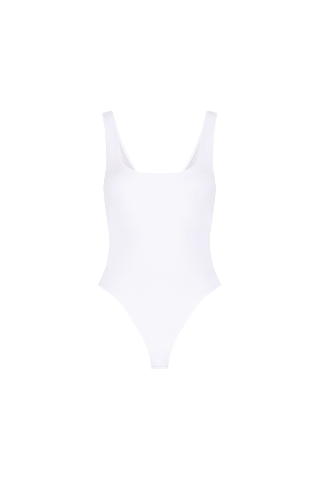 Loren Bodysuit, Breathable Stretch Bodysuit White THE NOLI SHOP