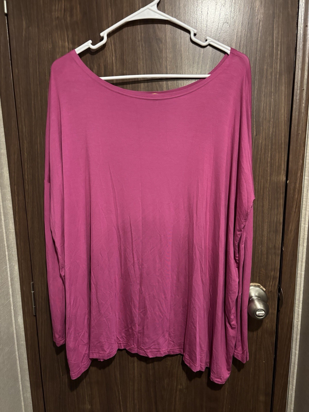 Piko 1988 Tunic Top Women’s Size M Pink Long Tight Sleeve Oversized Soft