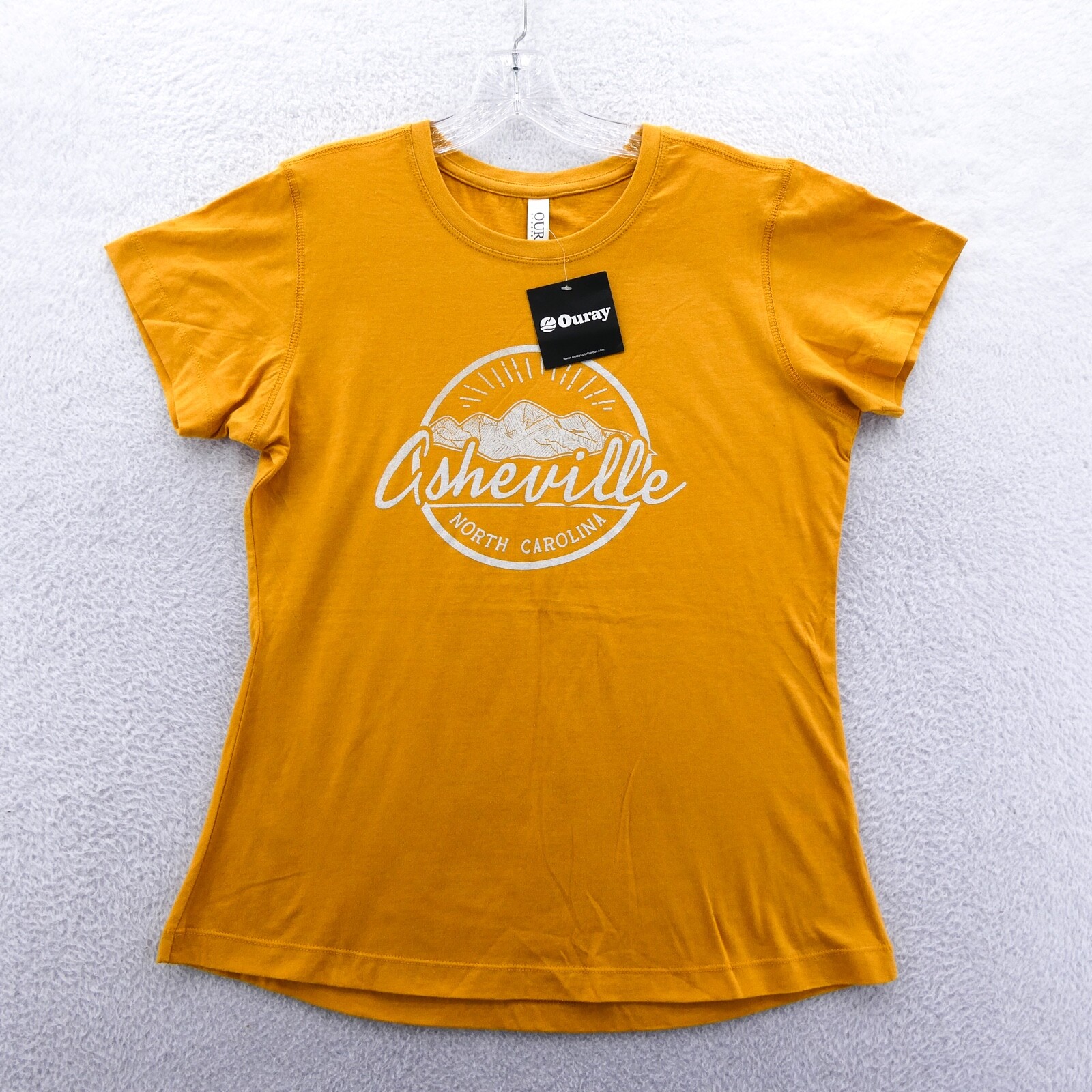 New Ouray Shirt Womens Medium Orange Asheville Carolina Sportswear Nature Travel