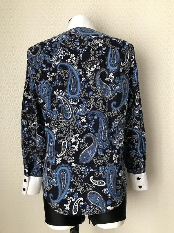 Women Etro Shirt Navy Cotton 36 #3W1W