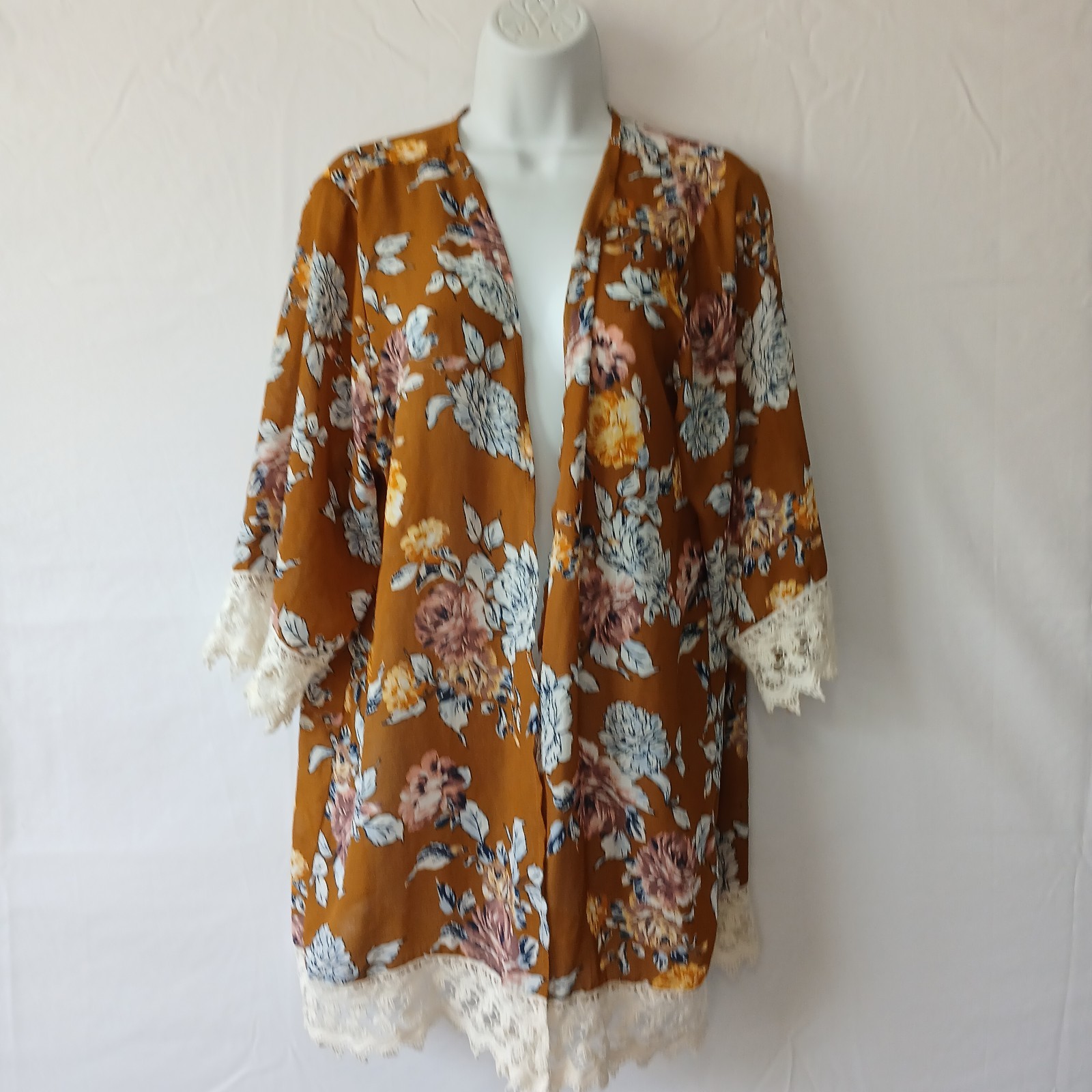 gypsies and moondust top open front cover up sz L fairy boho gypsy casual beach