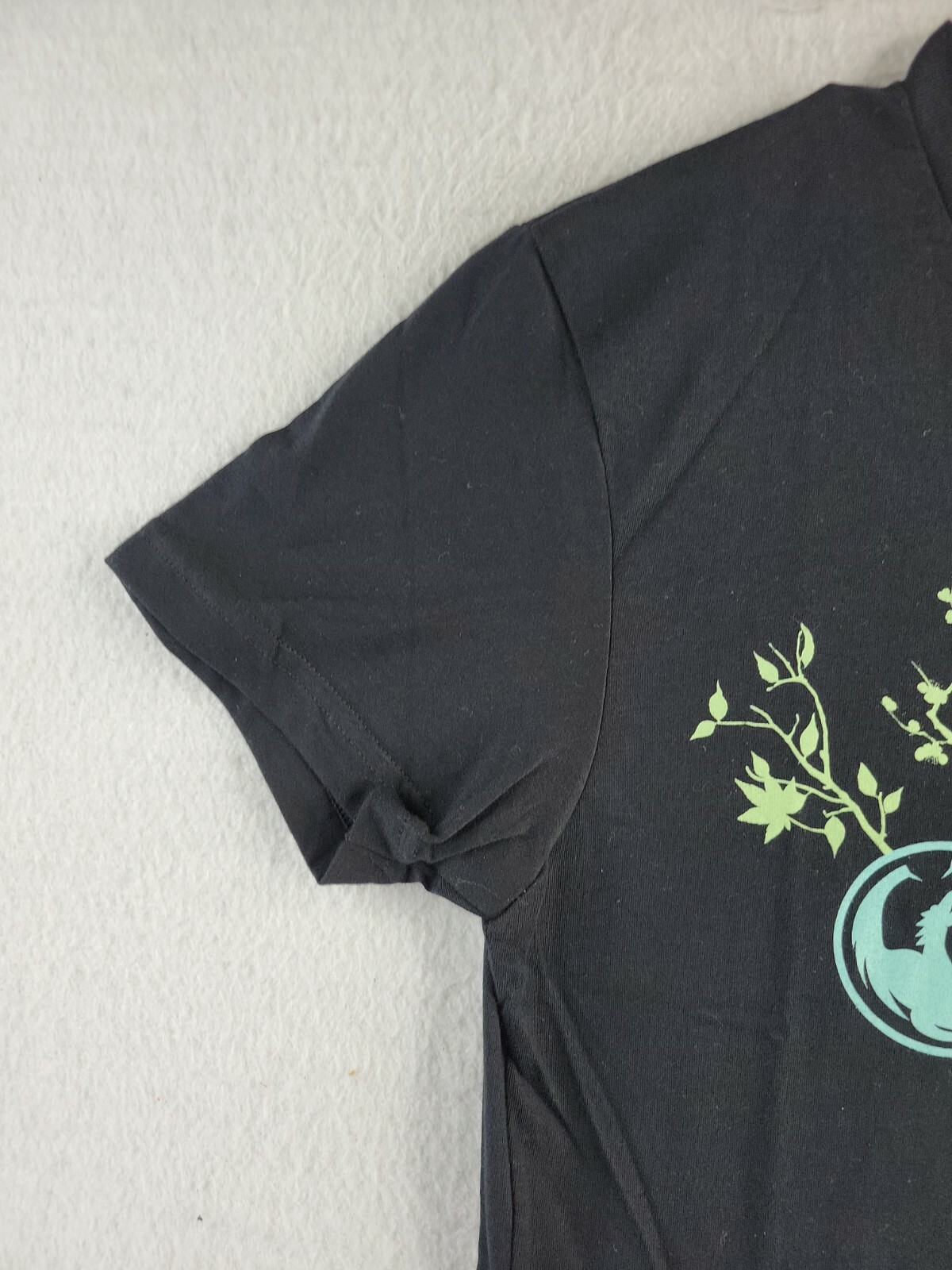 Dragon Alliance Logo Black Skate Surf Graphic T-shirt Womens Large