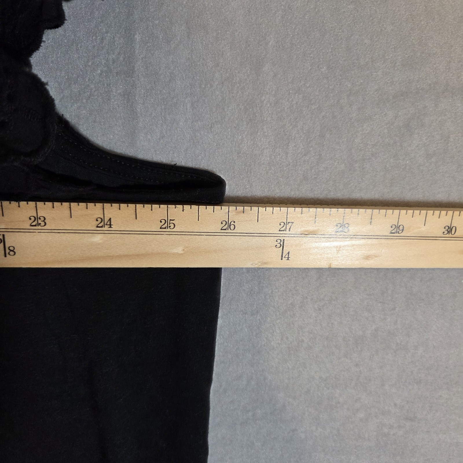 Women’s Black Eyelet Flutter Sleeve Top Plus Size 3X Square Neck Blouse