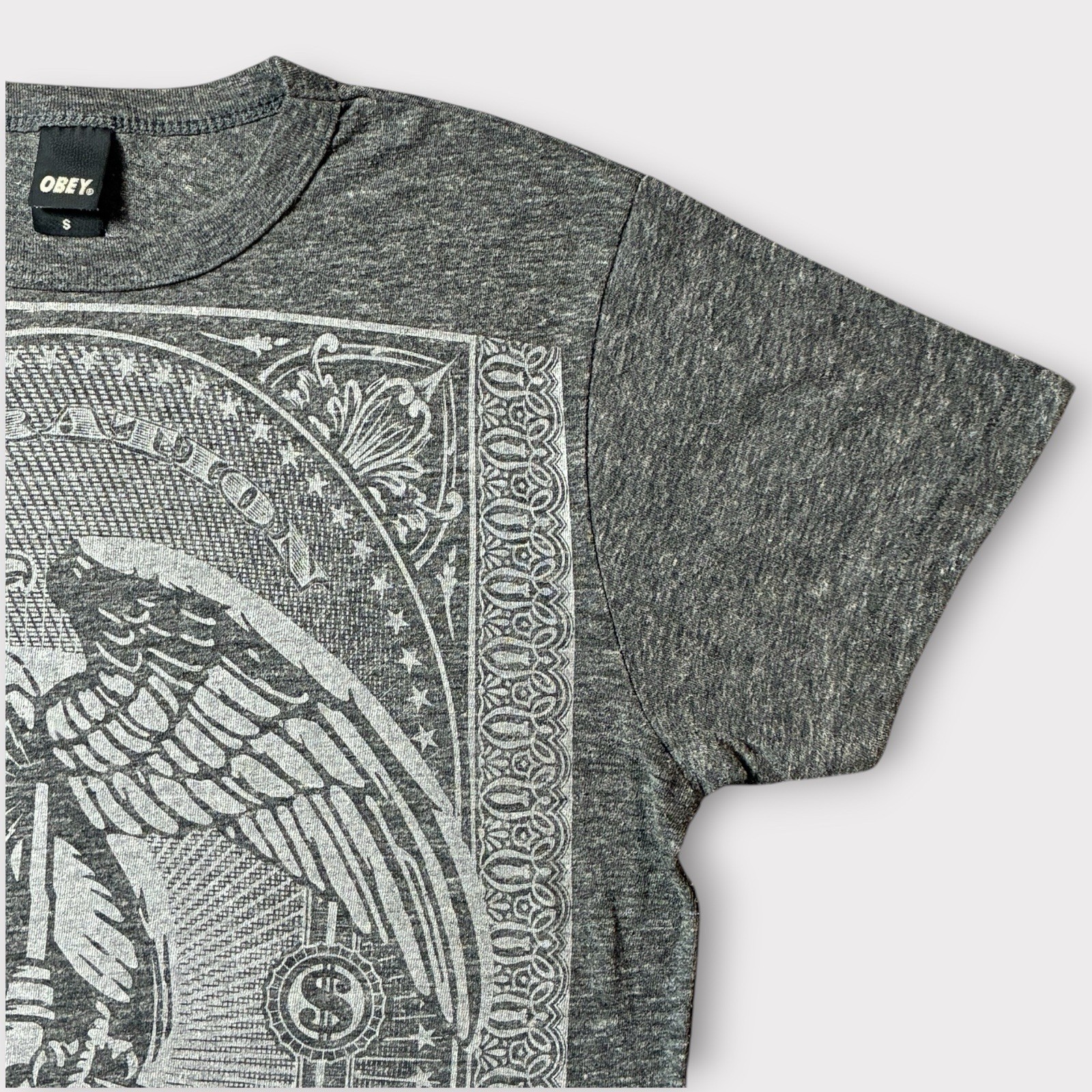 Obey Operation Oil Freedom T-Shirt Shepard Fairey Political Art Made in USA Sz S