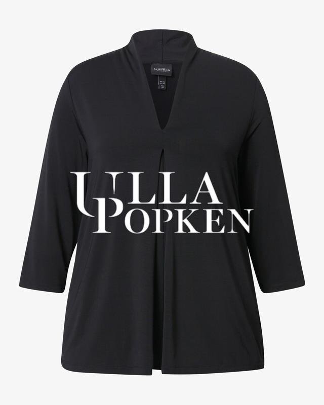 Women Ulla Popken shirt black viscose 42/XL/50
