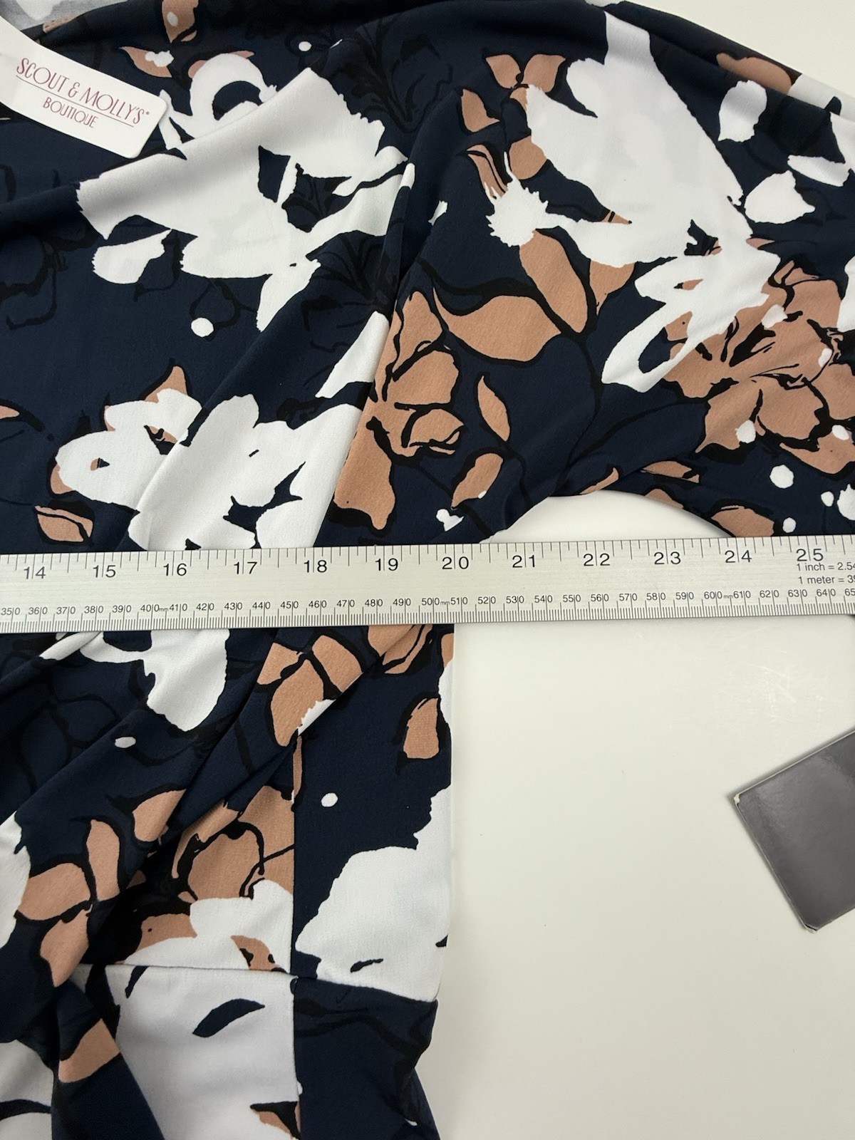 Clara Sun Woo Women Blue Floral Large Blouse Shirt NWT