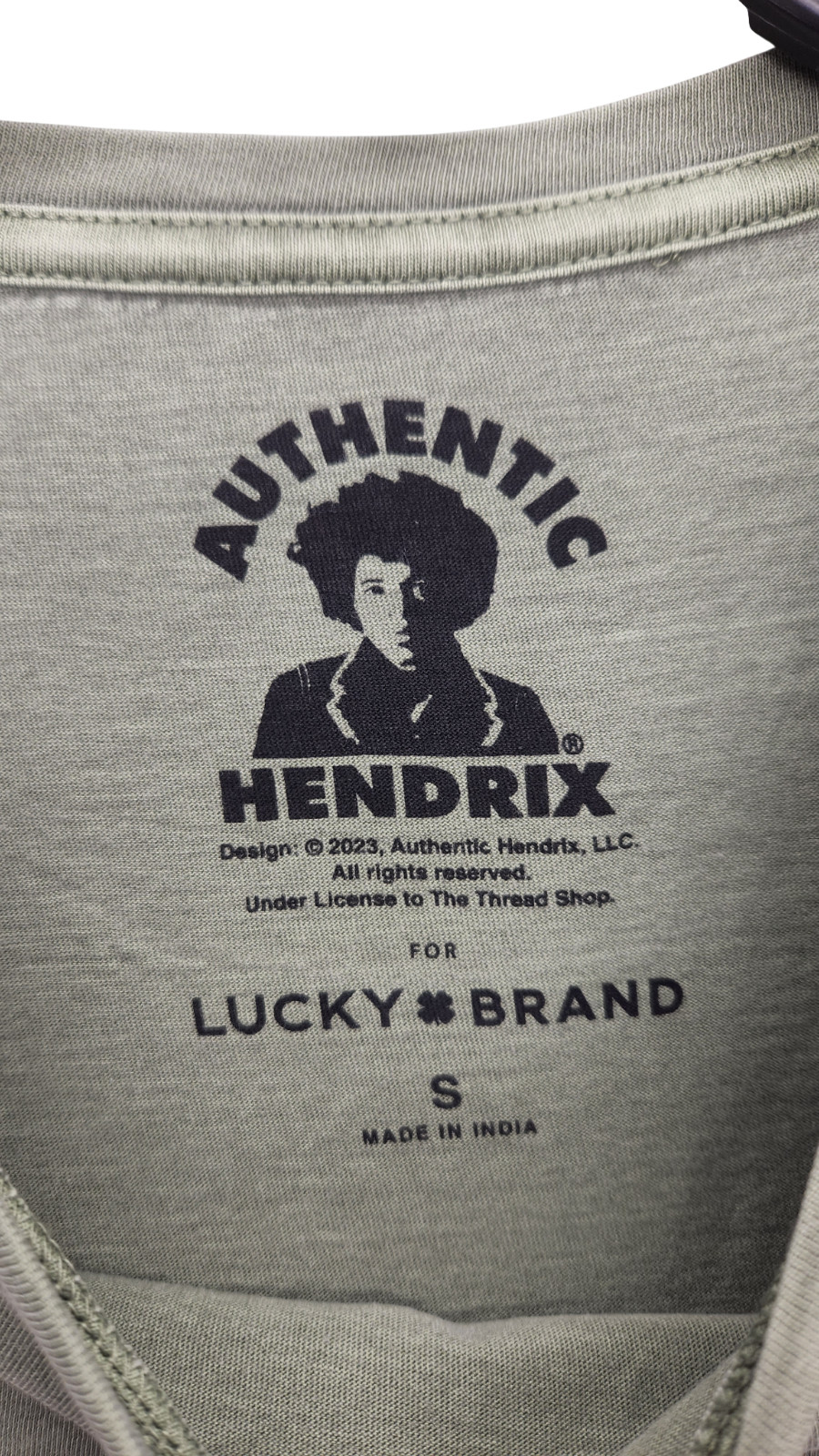 Lucky Brand Authentic Hendrix Womens Olivine Floral Classic Crew Tee SZ S M1133