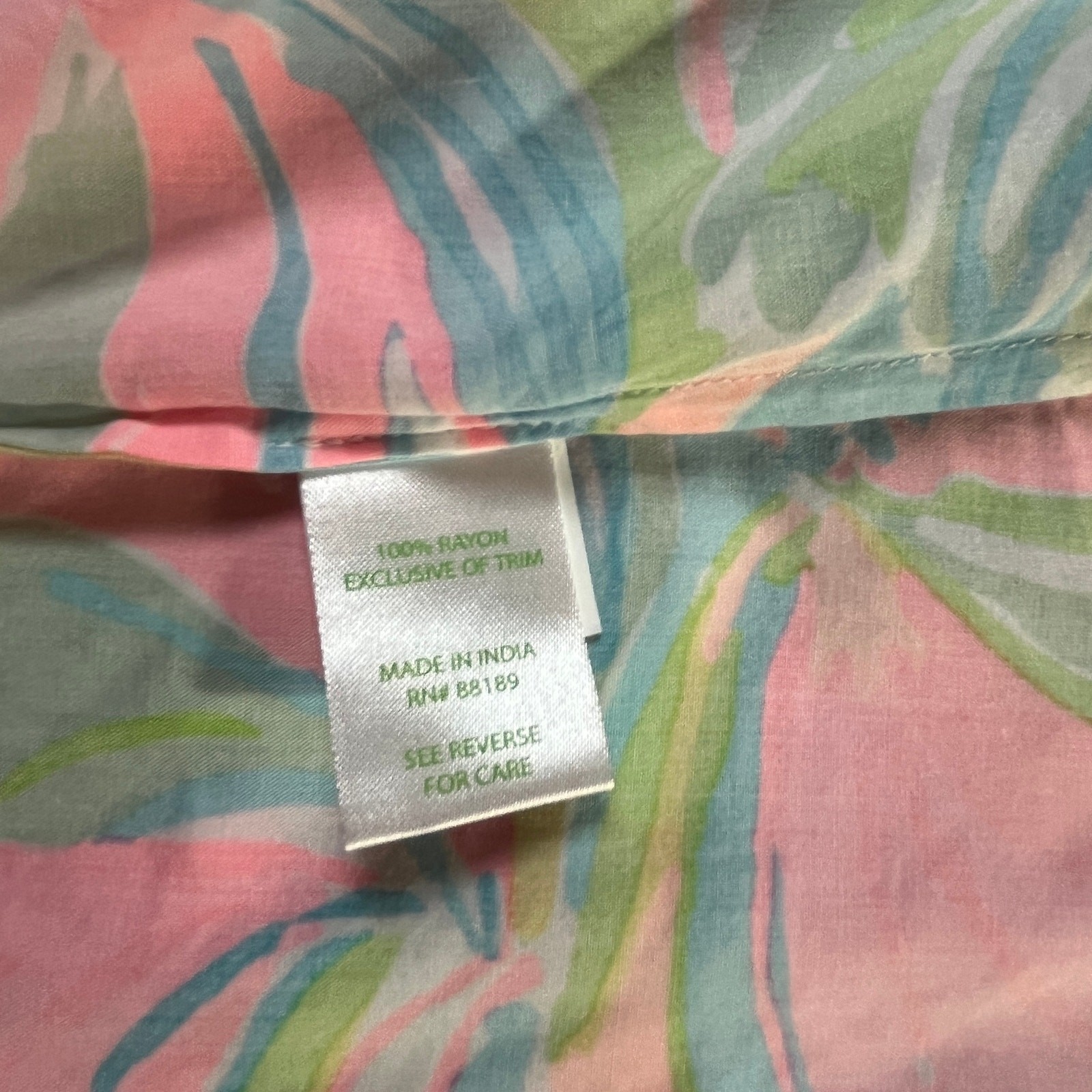 Lilly Pulitzer Tank Top Women XS Pink Green So A Peeling Flutter Racerback Beach