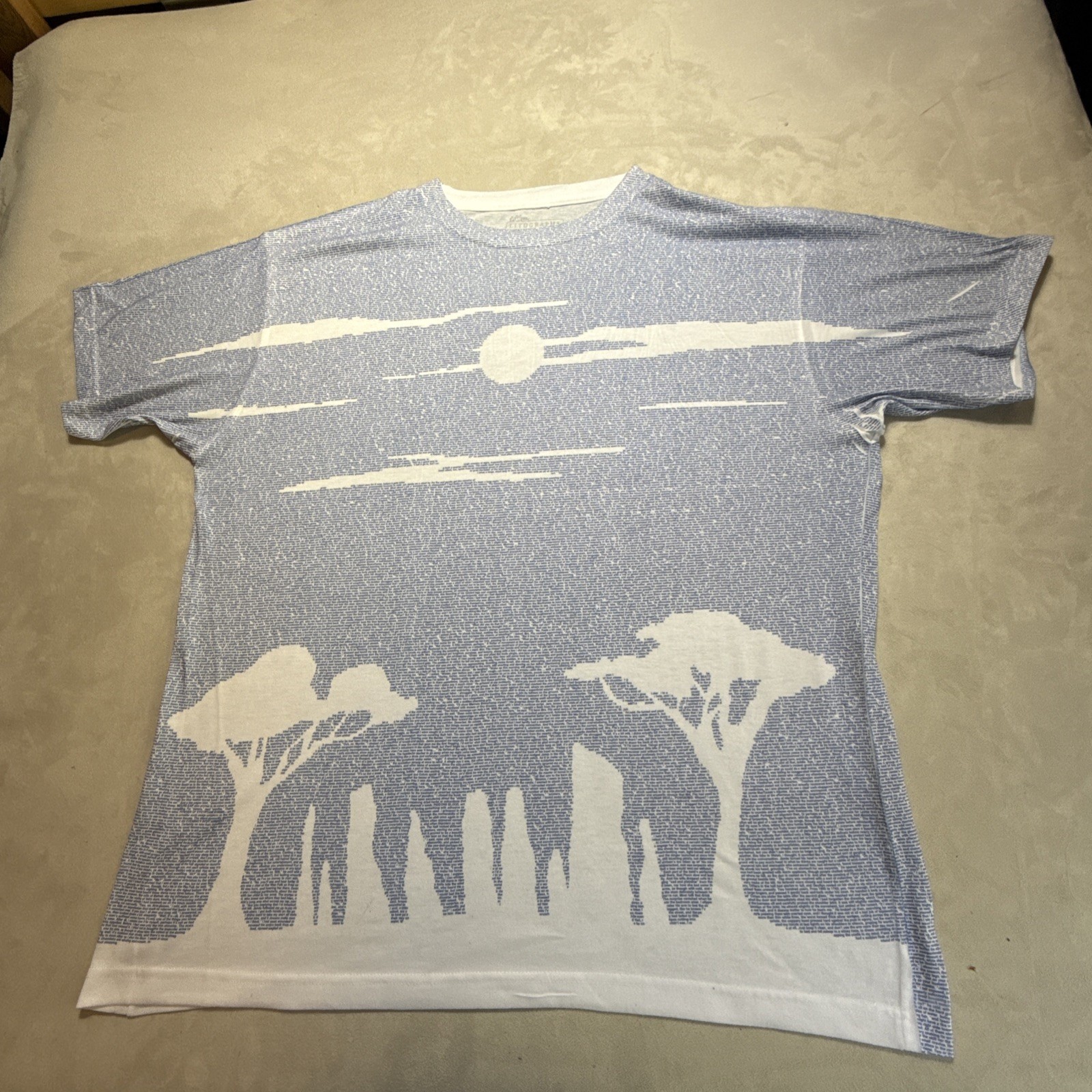 Lithographs Outlander Diana Gabaldon AOP Shirt White Blue Size 3XL Unisex Adult