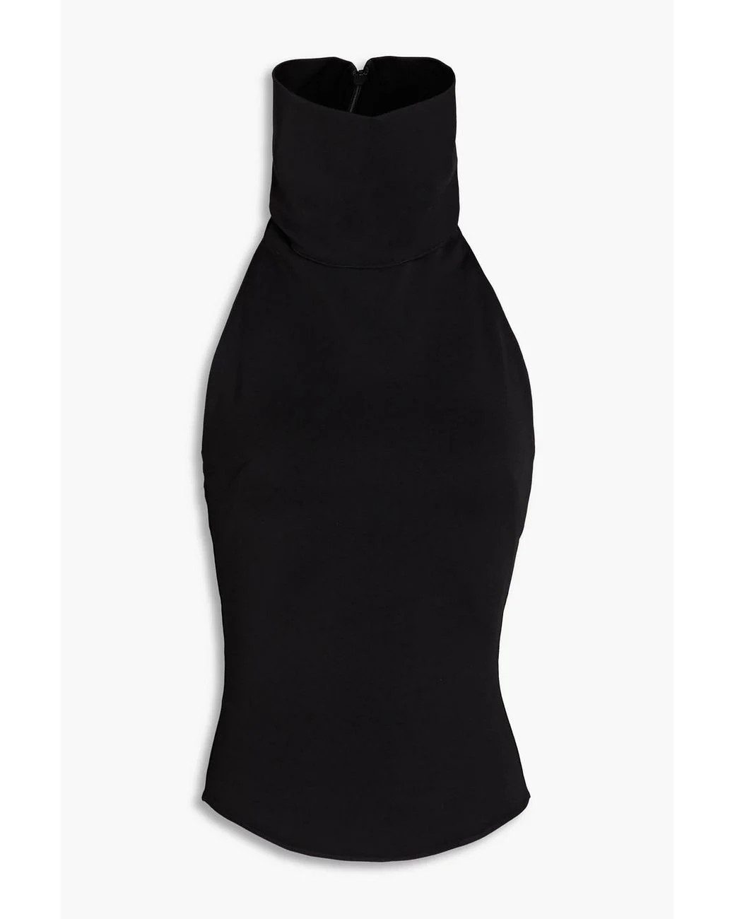 16Arlington Cassandra Open Back Jersey Turtleneck Top Black Size UK 6 US 2