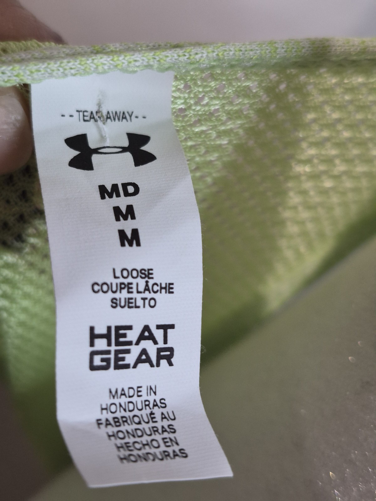 Under Armour HeatGear Racerback Tank Top Medium Green Workout Gym Running NWT