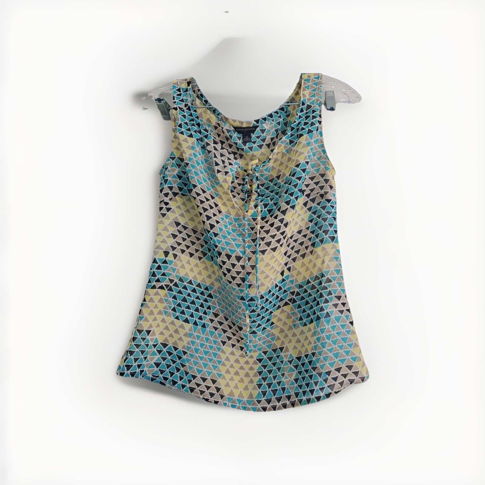Banana Republic Sleeveless Tank, XS Brown, Tourquoise, Yellow, Navy