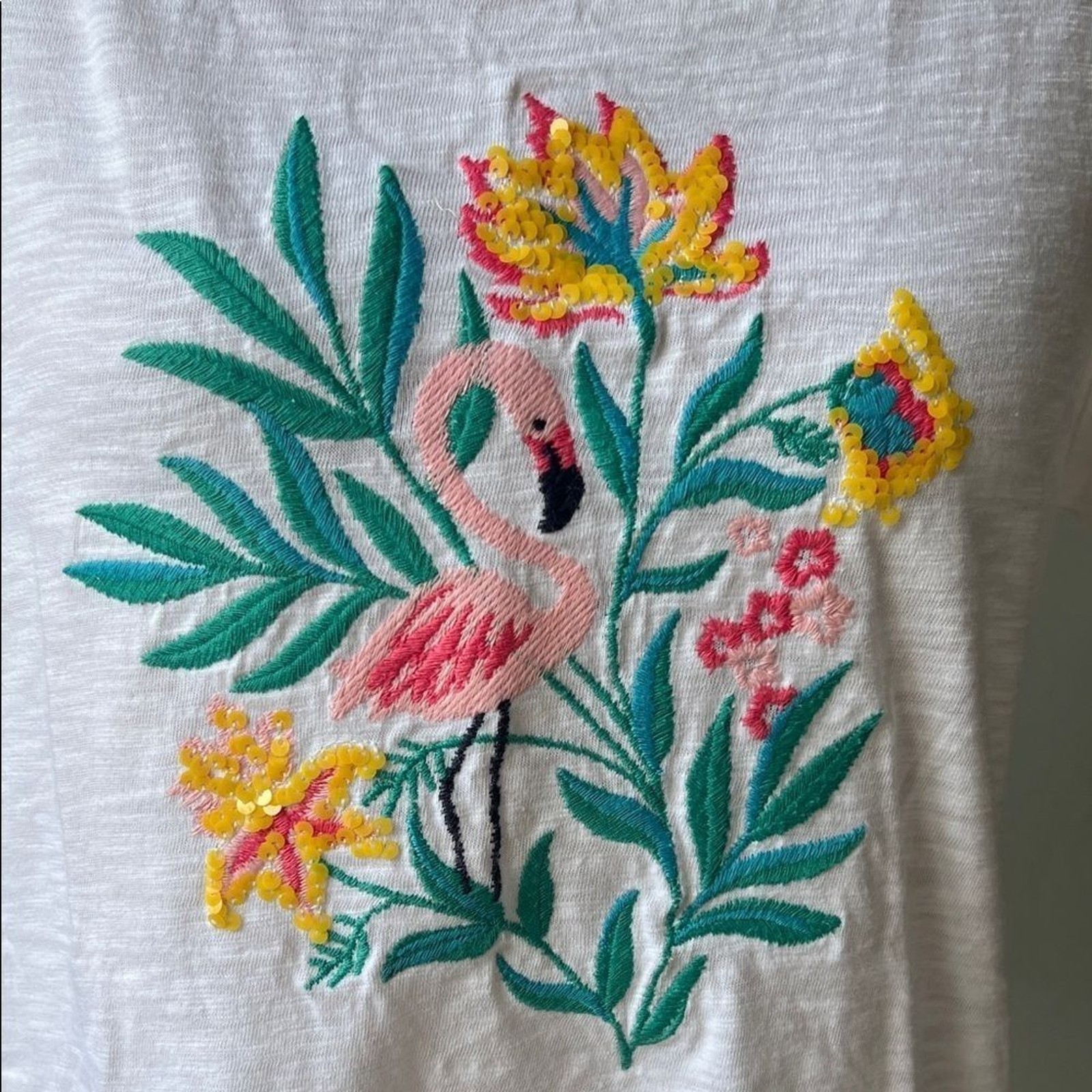 Talbots Flamingo Tee