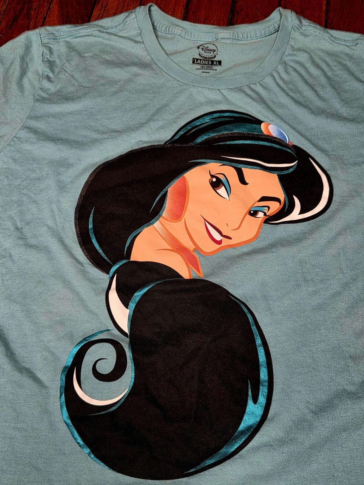 Jasmine Aladdin Womens Size XL Official Disney Store Princess Grpahic T Shirt B5