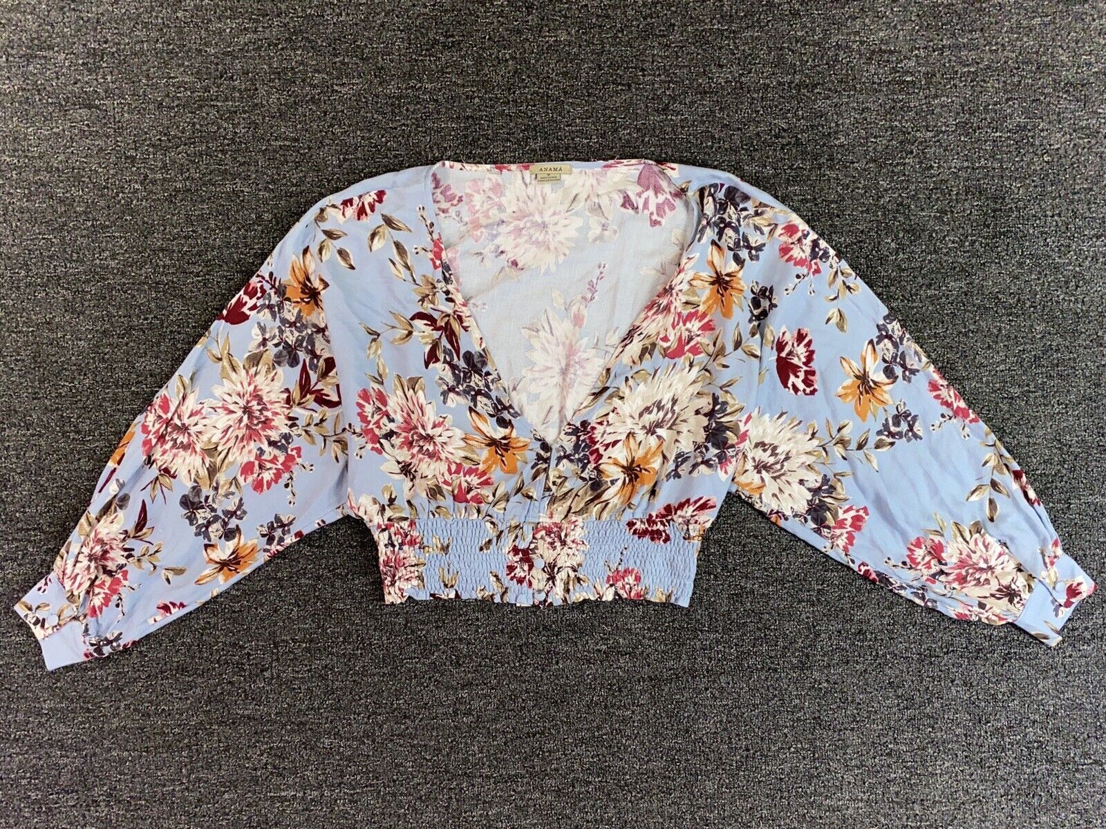 Anama Anthropology Floral Boho Top Size M Women’s Blouse