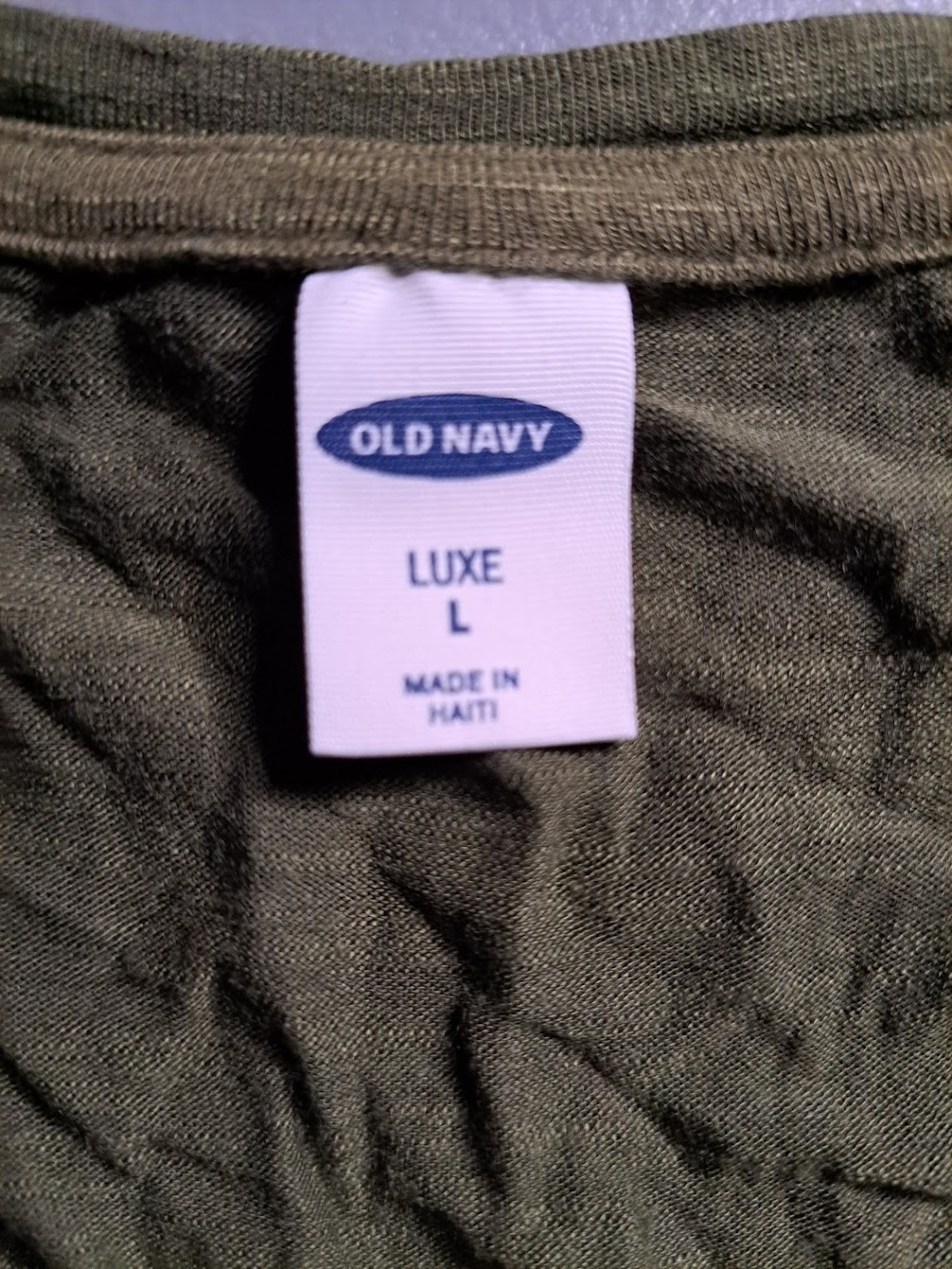 Old Navy Green Size Large Womens Green Short Sleeve Luxe Top