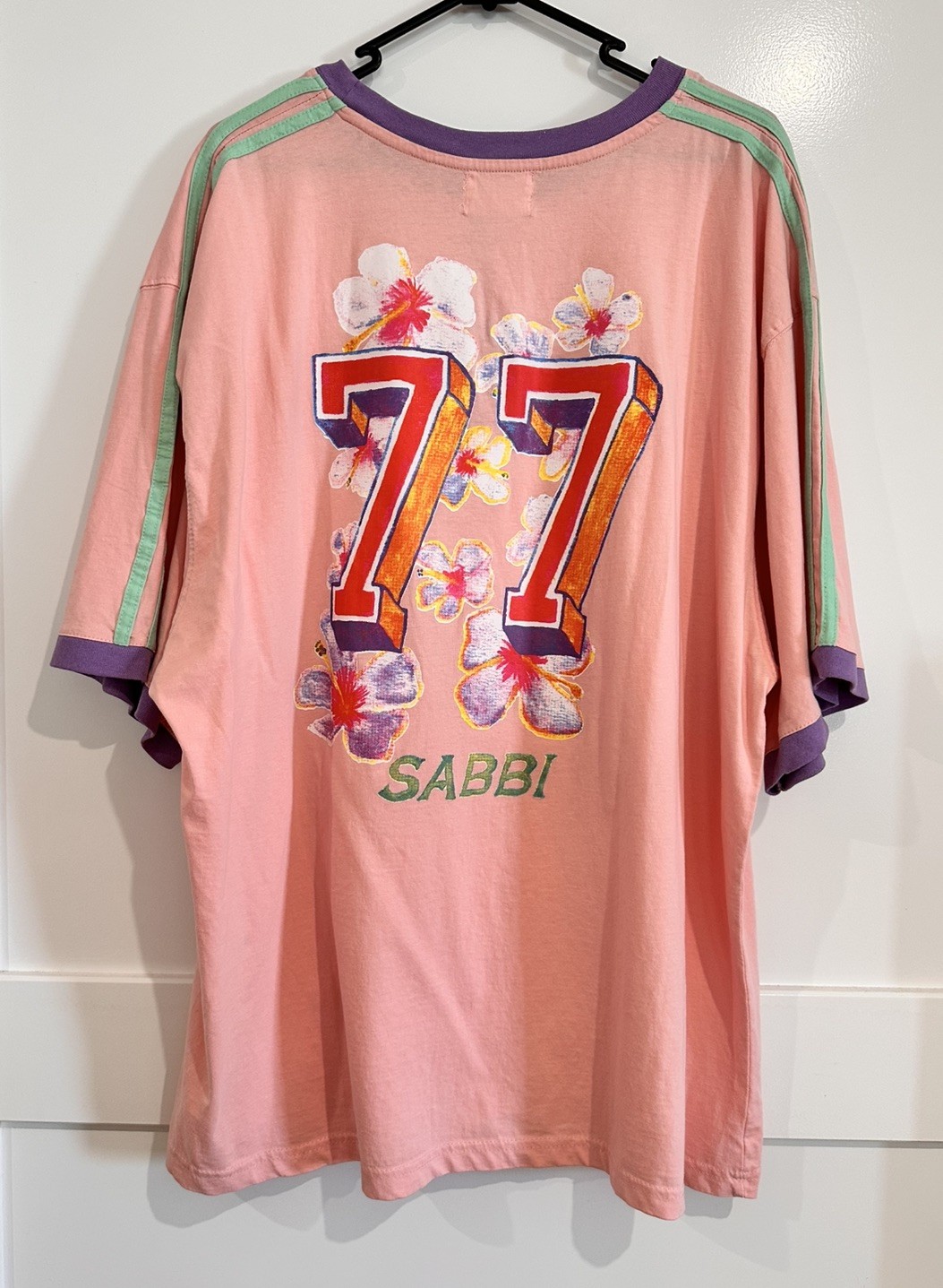 SABBI The Very Oversized Flamingo Racing Tee – Size S BNWT