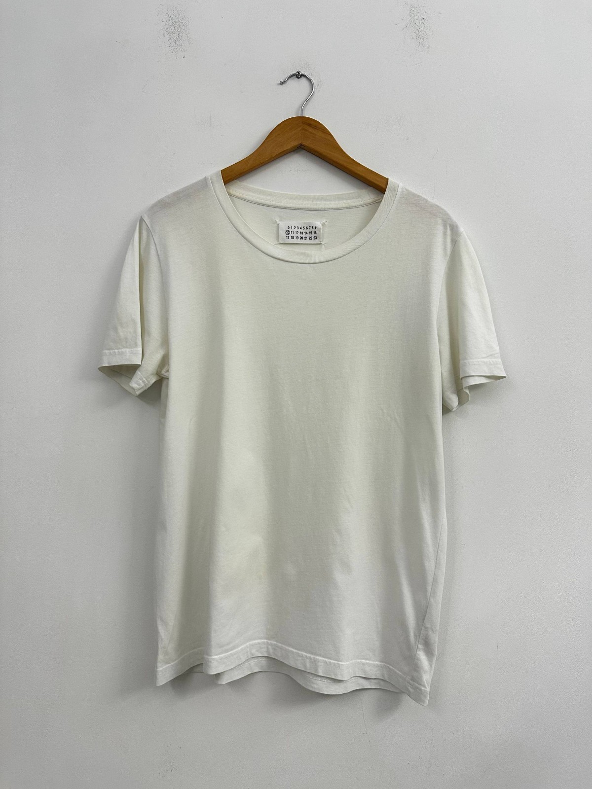 MM6 Maison Margiela Mens Basic Cotton T Shirt White Short Sleeve Size S