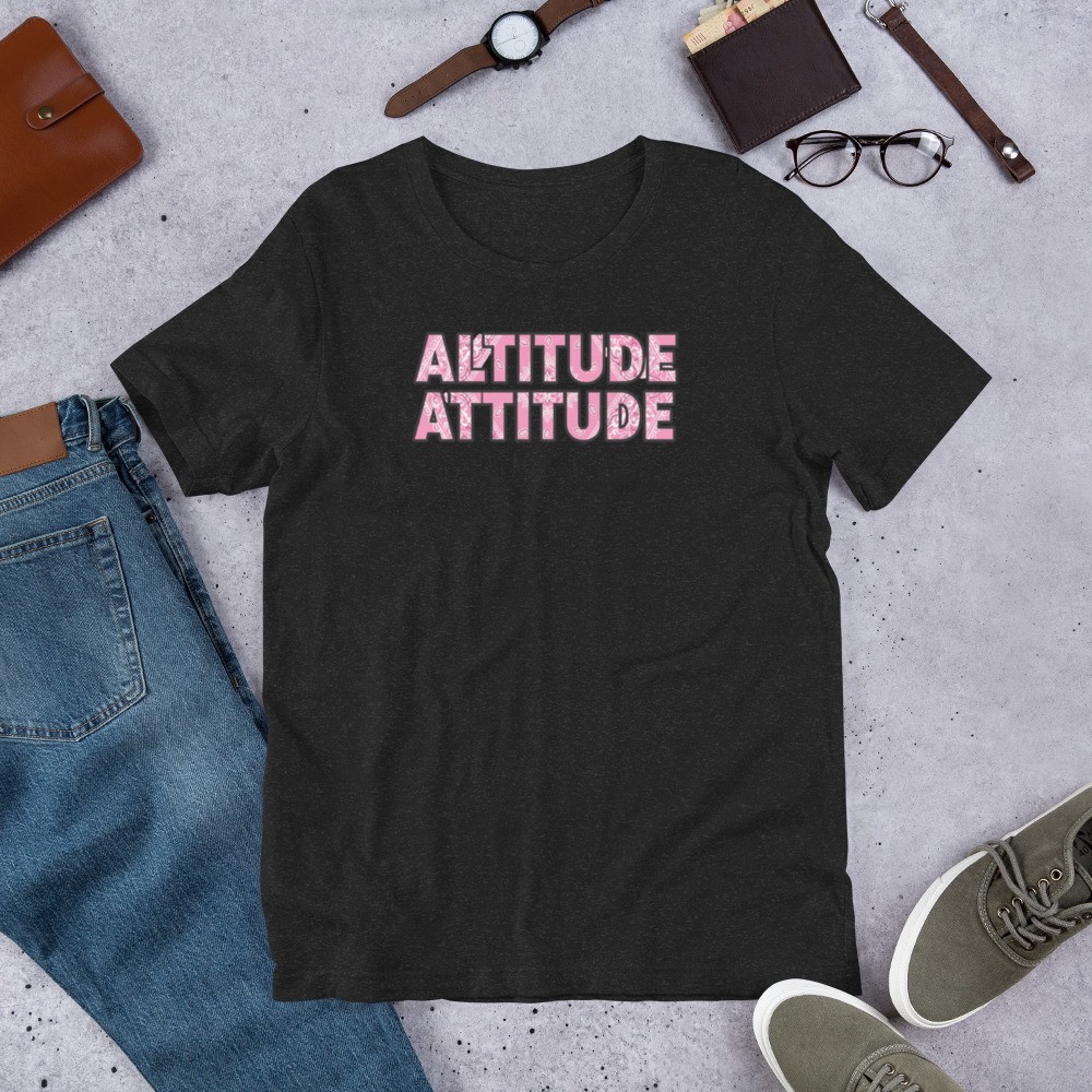 ALTITUDE ATTITUDE – Unisex t-shirt – Pink Bandana
