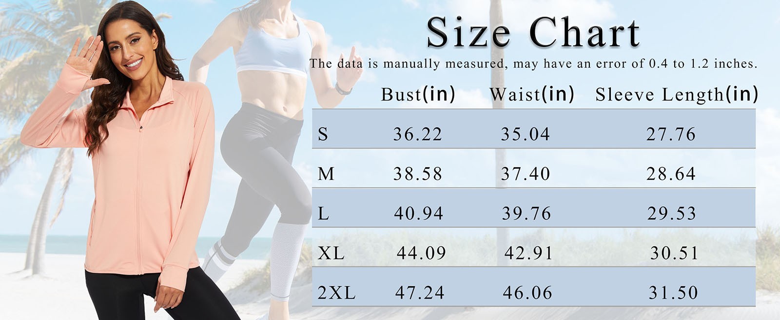 Women’s UPF 50+ Shirts Sun Protection Lightweight Jacket Outdoor Athletic Casual