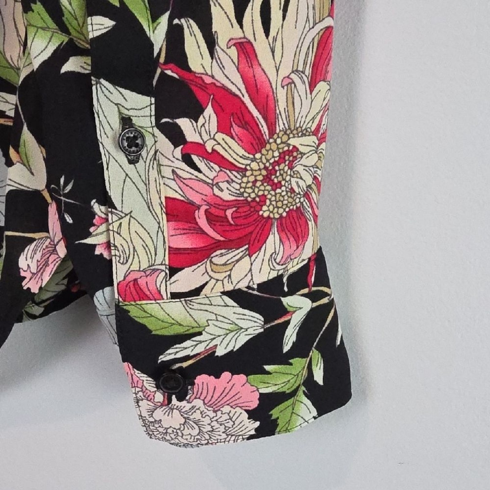 Express portofino slim Floral Black Women’s Top xs extra small