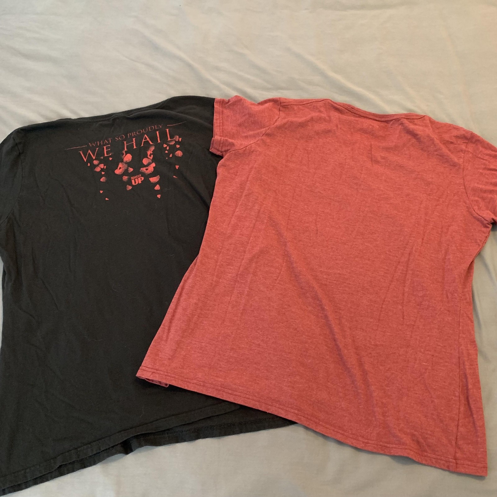 Ranger Up Shirt Lot of 3 Womens 2XL Blue Red Black Patriotic Poppy Flag Graphic
