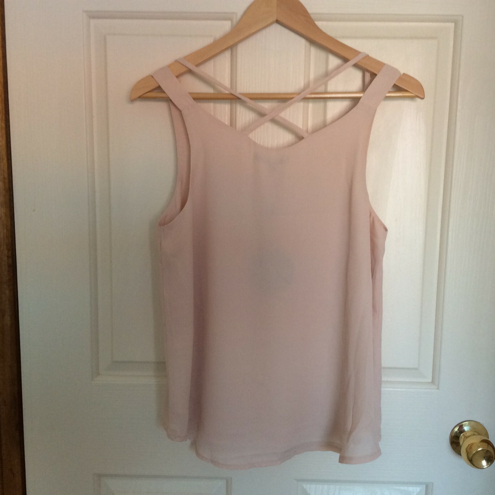 CAROLINE MORGAN WOMEN’S DESIGNER CAMI TOP SIZES 8 & 10 IN PEACH AND BLACK