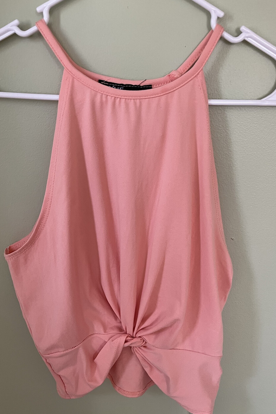 YMI Collections Juniors Tank Top Sleeveless Peach Orange Size Large