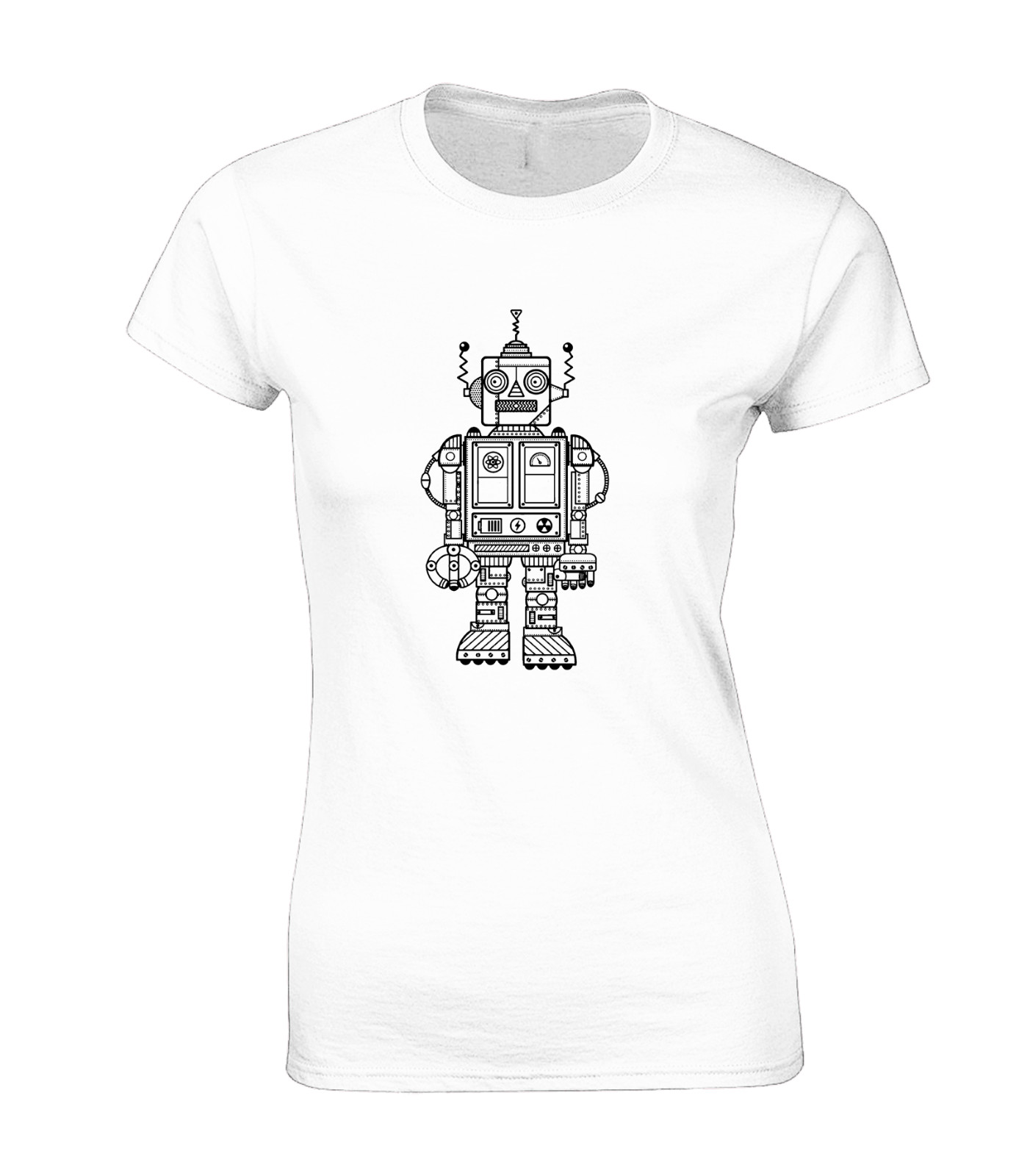 MY LITTLE ROBOT LADIES T SHIRT COOL CYBORG CUTE PC GAMER GAMING DESIGN TOP