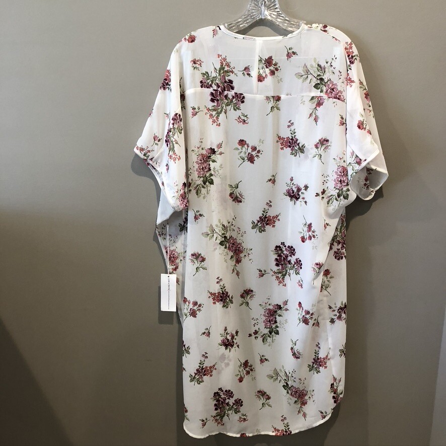 Live 4 Truth NWT Women’s Cream Floral Sheet Cover Size S (E1115)