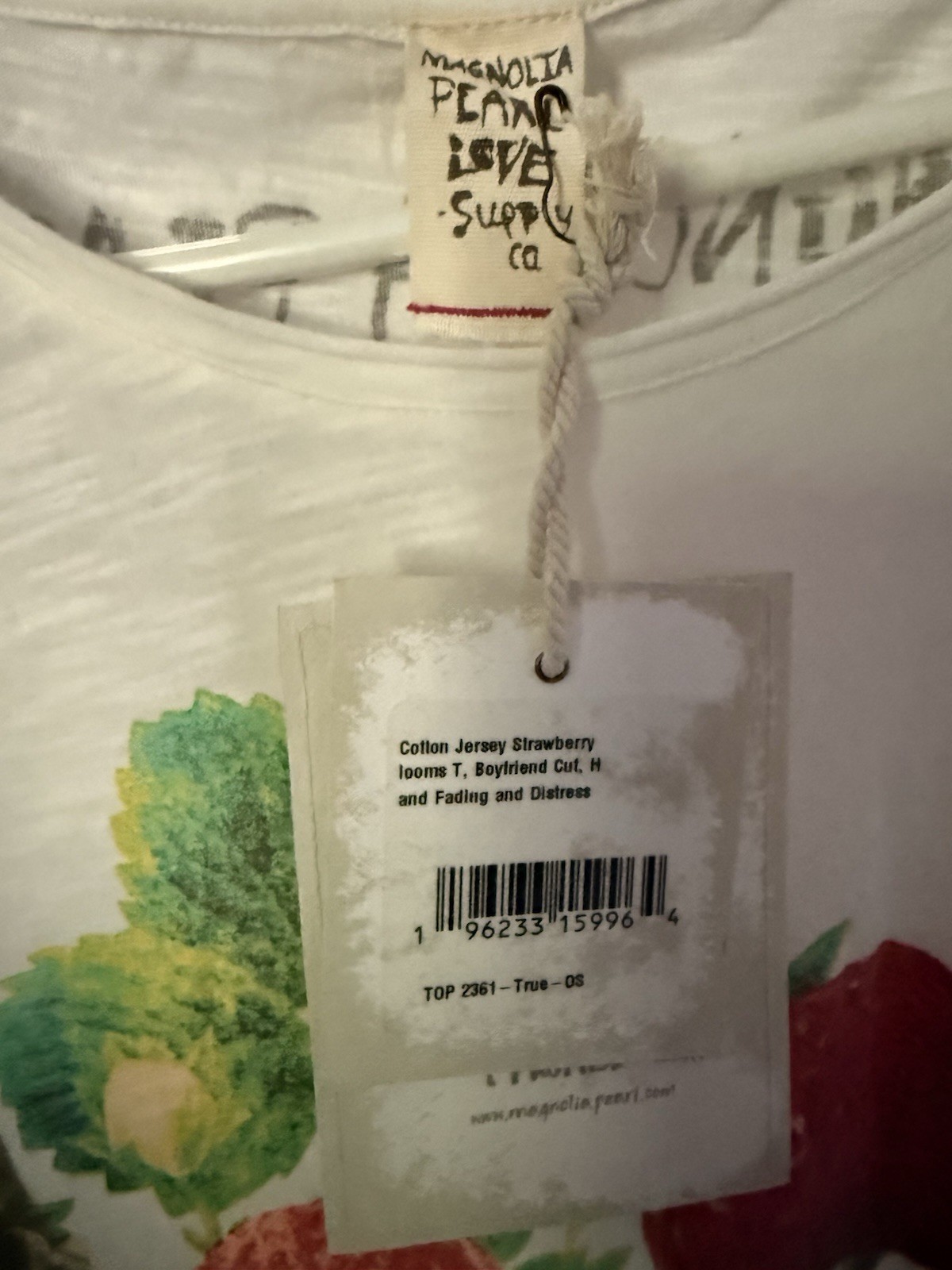 SOLD OUT NWT Magnolia Pearl Love Supply Co Strawberry Blooms Tee