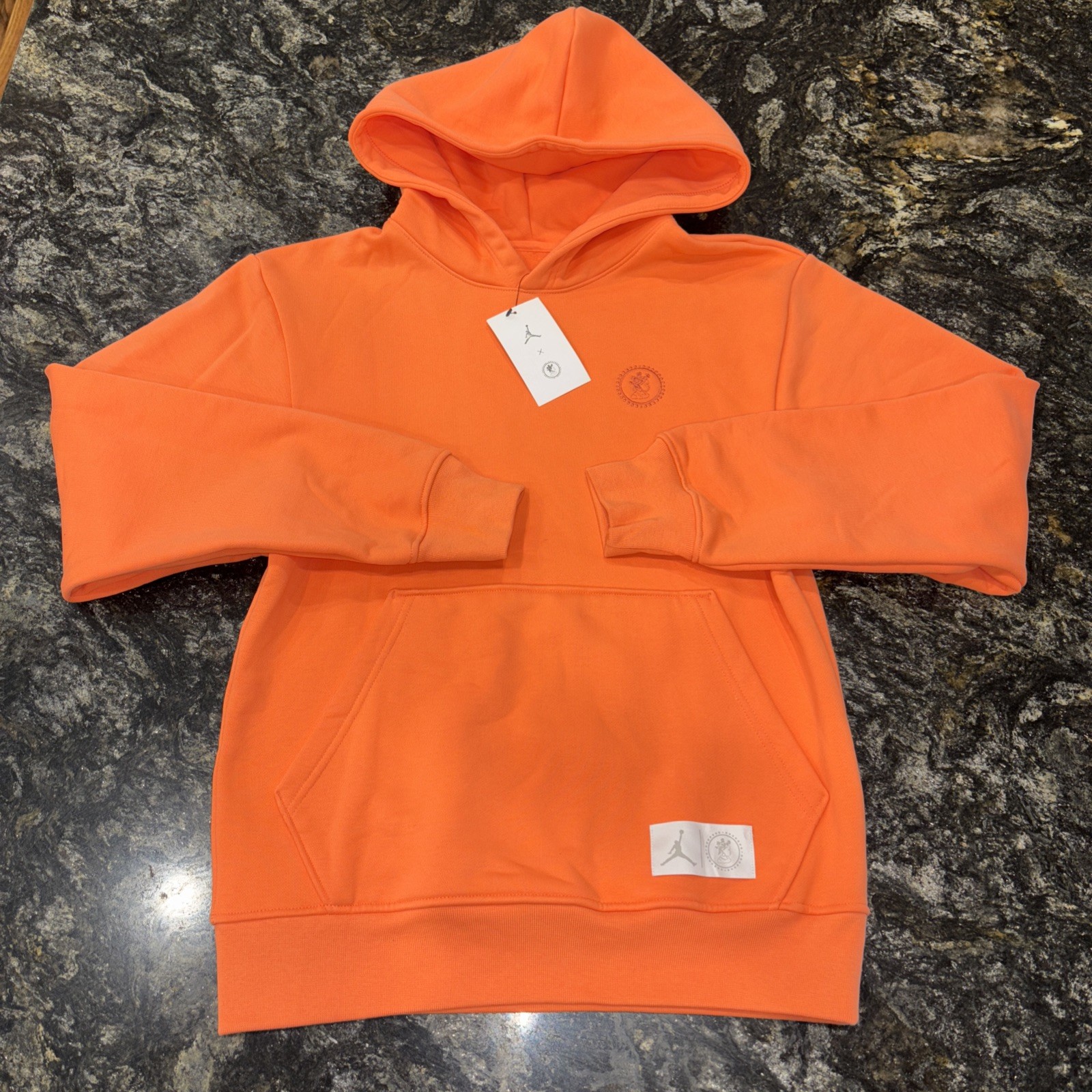 Jordan x Bephies Beauty Supply Women’s Hoodie Wild Mango DR1895-680 Size XS Nike