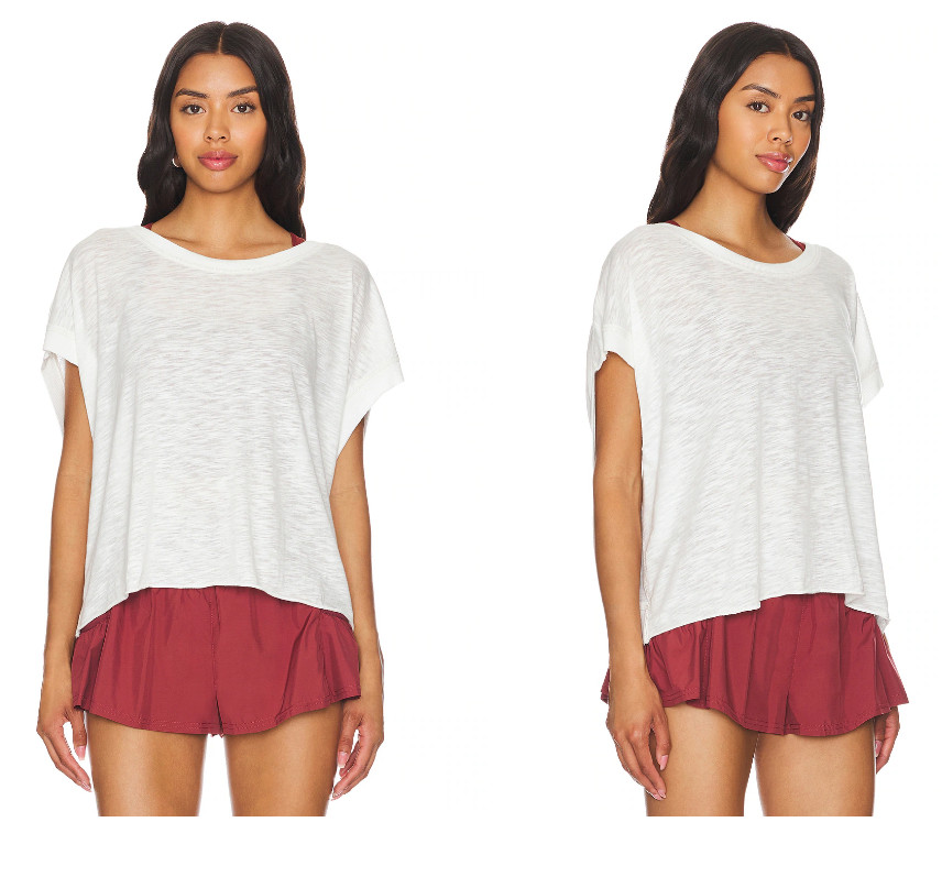 FREEPEOPLE X FP Movement My Time Tee In White NEW
