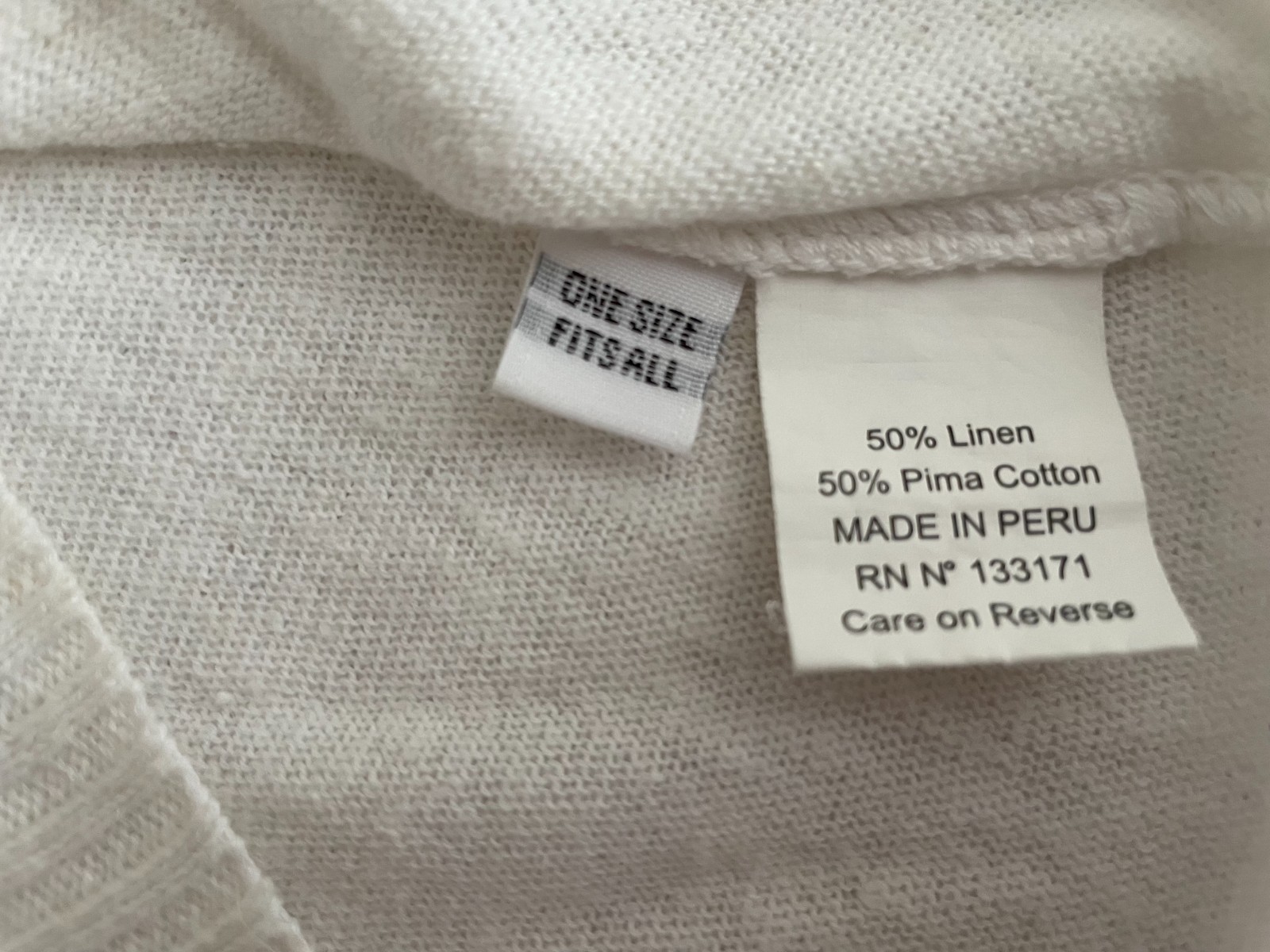PLANET by Lauren G Linen & Cotton Asymmetrical Top • One Size • White