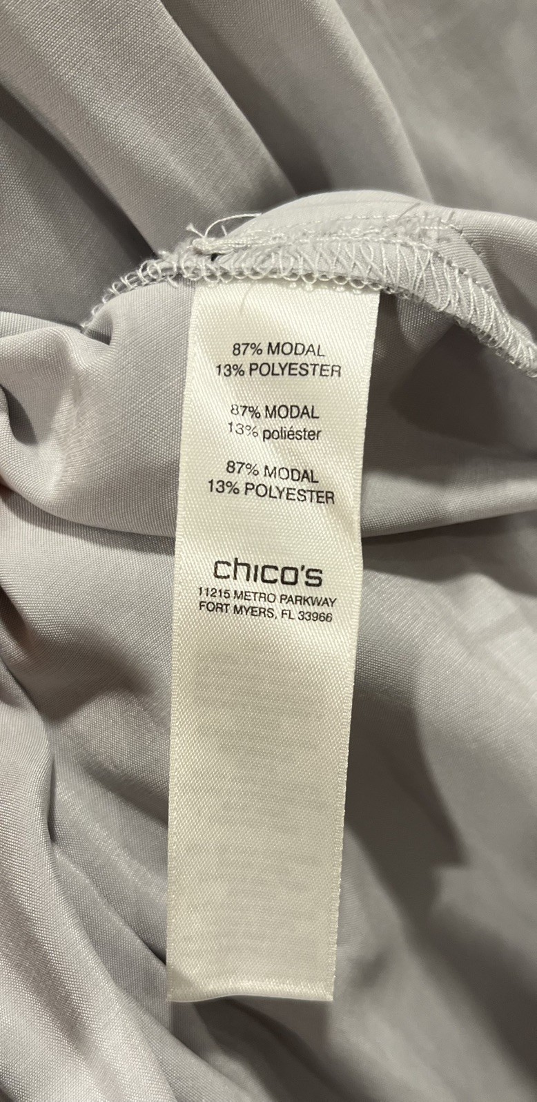 NWT CHICO’S Sofia Silky chic button down blouse – Size 1/Medium 8-10