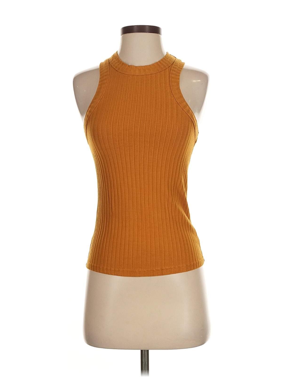 GUC Free People “Intimately” Ribbed Racerback Tank S Small – Golden Orange