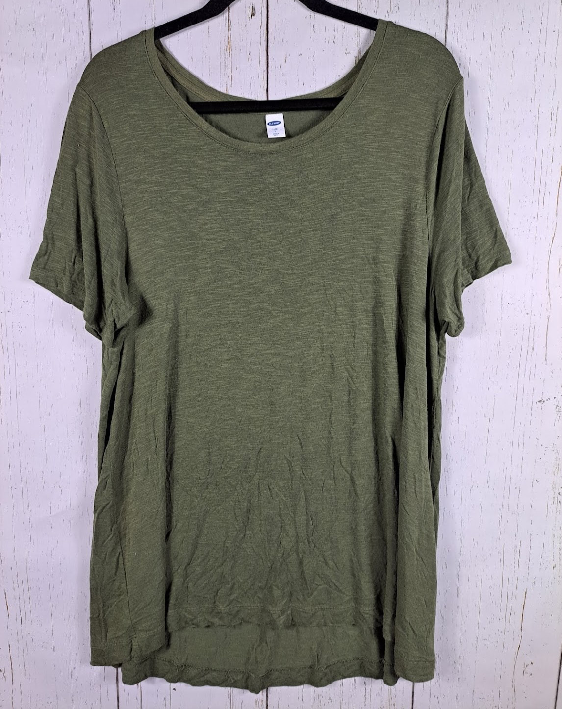 Old Navy Green Size Large Womens Green Short Sleeve Luxe Top