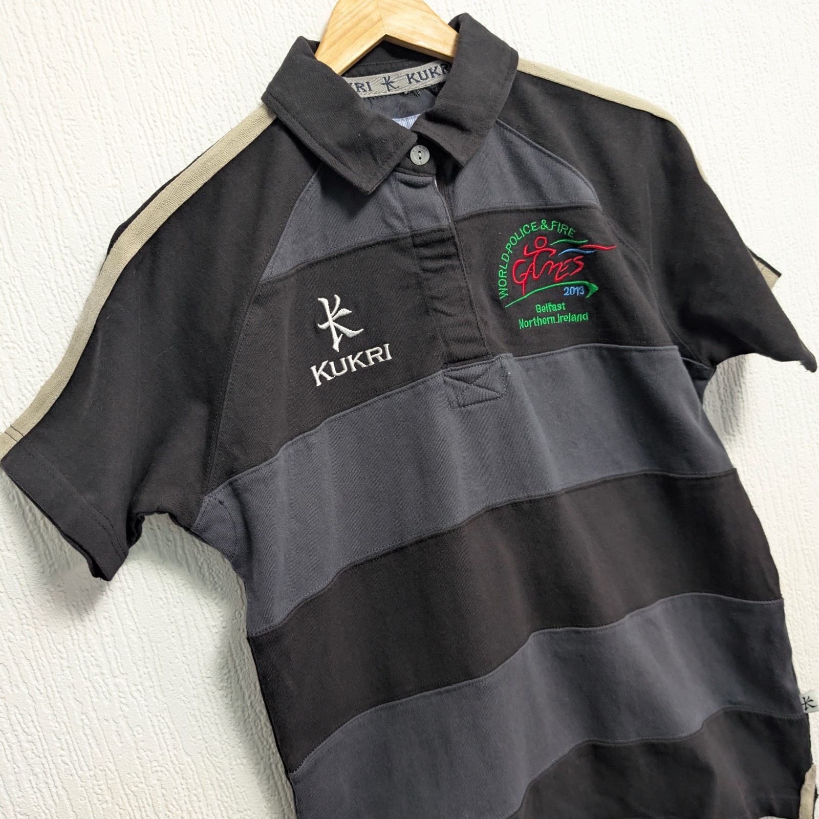Kukri Rugby Polo Shirt 2013 World Police & Fire Games Belfast Womens Size 14