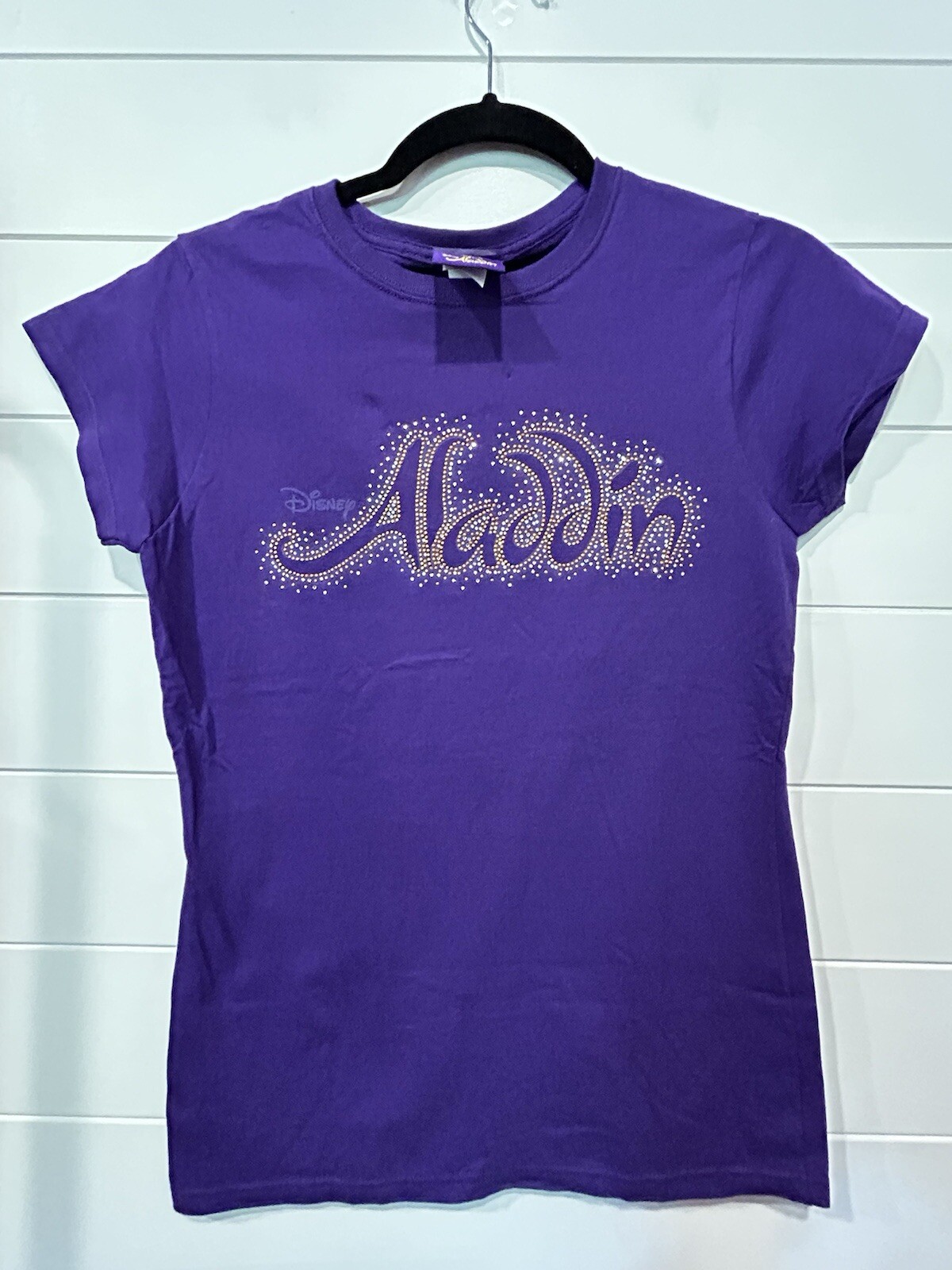 Disney Aladdin Tshirt Purple Sz Small (Juniors) NWT