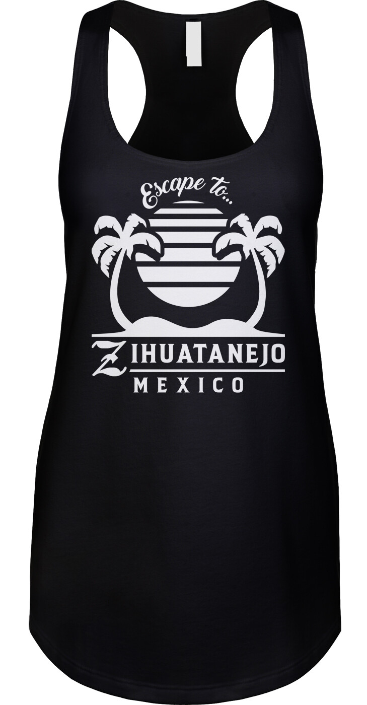 Zijuatanejo Mexico Funny Movie Fan Quote Shawshank Morgan Freeman Racerback Tank