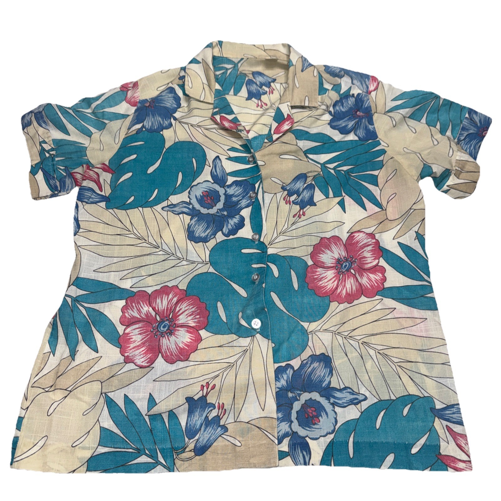 TROPICAL HAWAIIAN SHIRT MADE IN USA